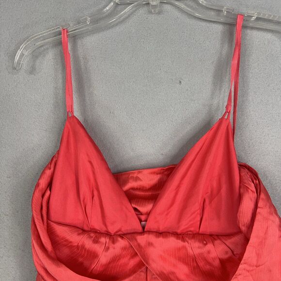 Lilly Pulitzer Dress Womens Size 6 Red Ruffle Feminine Romantic Resort Pockets - Picture 7 of 16